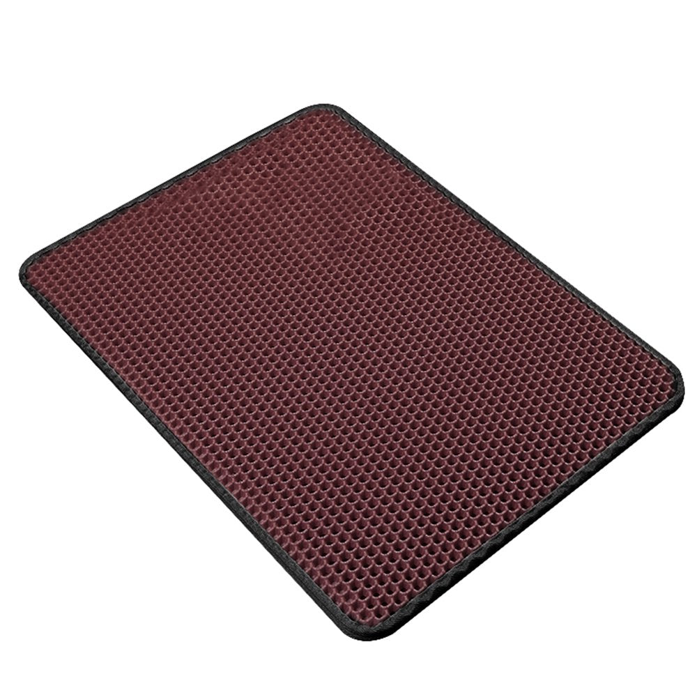 Walbest Cat Litter Mat, 11.81 X 11.81" Black Kitty Litter Mat, Cat Mat with Honeycomb Foldable Double Layer Litter Mat Design, Water & Urine Proof for Litter Boxes Animals & Pet Supplies > Pet Supplies > Cat Supplies > Cat Litter Box Mats Walbest