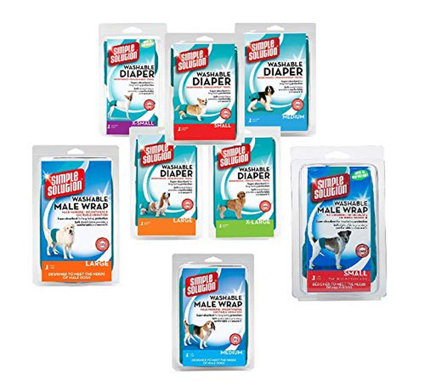 Dog Washable Diaper Absorbent Core Comfortable Male Female Pick Size (Female - Medium) Animals & Pet Supplies > Pet Supplies > Dog Supplies > Dog Diaper Pads & Liners MPP