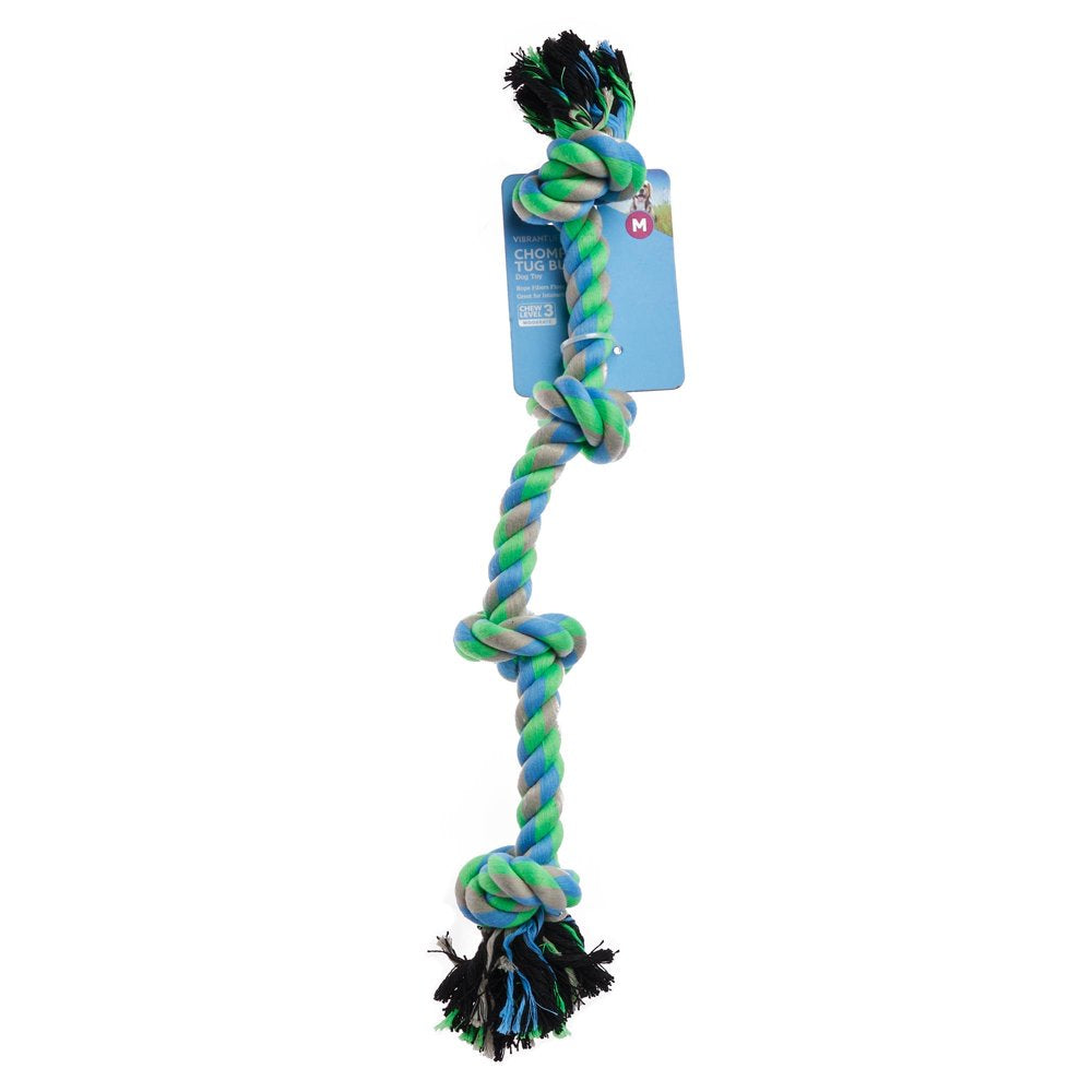 Vibrant Life Playful Buddy Large 4 Knot Rope Chew Toy Animals & Pet Supplies > Pet Supplies > Dog Supplies > Dog Toys Stout Stuff LLC