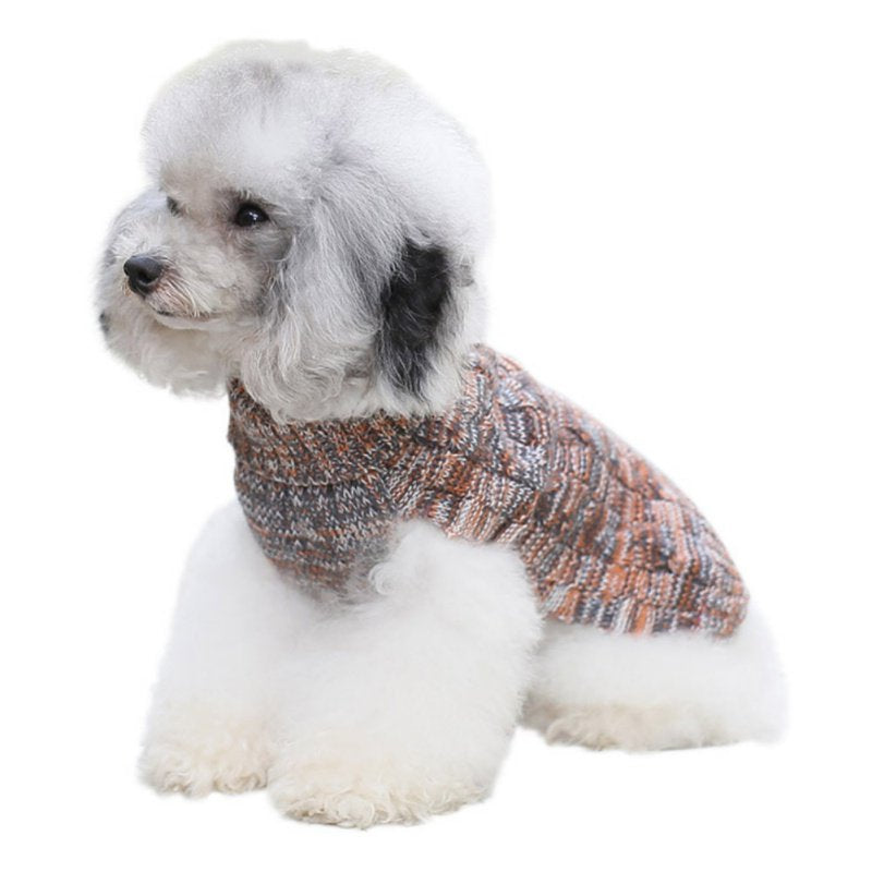 Small Dog Sweater, Warm Pet Sweater, Cute Knitted Classic Dog Sweaters for Small Dogs, Cat Sweater Dog Sweatshirt Clothes Coat Apparel for Small Dog Puppy Animals & Pet Supplies > Pet Supplies > Dog Supplies > Dog Apparel Autmor M Orange
