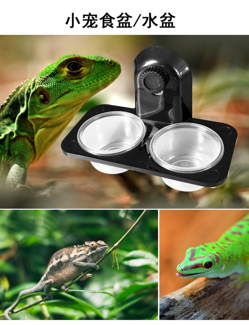 Mulanimo Reptile Amphibians Water Bowl Pet Lizard Food Bowl Basin Animals & Pet Supplies > Pet Supplies > Reptile & Amphibian Supplies > Reptile & Amphibian Food Mulanimo
