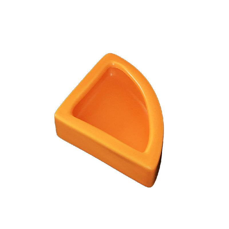 TONKBEEY Terrarium Bowls Reptile Food Bowl Worm Dish Mini Reptile Food Ceramics Water Bowl for Lizard Anoles Bearded Dragons Animals & Pet Supplies > Pet Supplies > Reptile & Amphibian Supplies > Reptile & Amphibian Food TONKBEEY M Orange fan