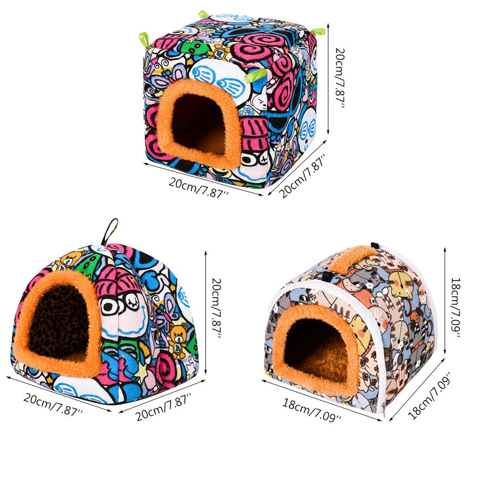 Heroneo Small Animal Guinea Pigs Hamster Hedgehog Bed House Warm Cage Bed Habitat Cave Animals & Pet Supplies > Pet Supplies > Small Animal Supplies > Small Animal Habitats & Cages Heroneo