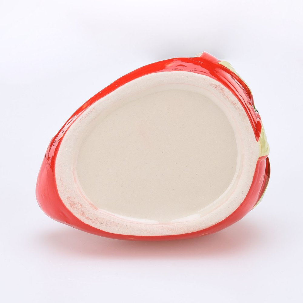 Sugeryy Ceramic Cartoon Strawberry Shape Hamster House Home Summer Cool Small Animal Pet Nesting Habitat Cage Accessories Animals & Pet Supplies > Pet Supplies > Small Animal Supplies > Small Animal Habitats & Cages SUGERYY   