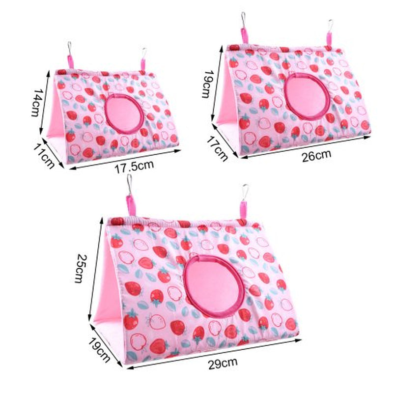 Cheers.Us Parrot Hammock Keep Warm Printed Hanging Swing Pet Bird Nest Bed House Cage Accessories,Warm, Large Space, Breathable for Parrots, Macaws, Parakeets, Cockatoos and so On Animals & Pet Supplies > Pet Supplies > Bird Supplies > Bird Cage Accessories Cheers.US