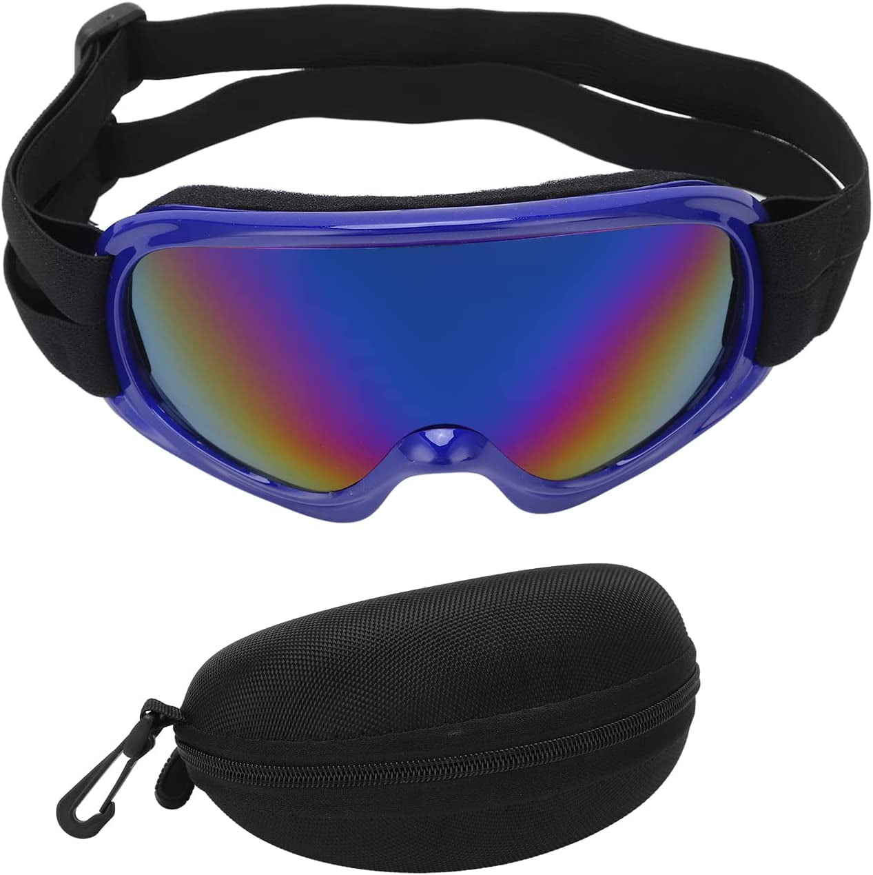 SUNGOOYUE PC Dog Pet Sunglasses, Prevent UV Windproof Shading Sunscreen Glasses, Stylish Comfortable Exquisite Small Pet Sunglasses for Dogs Animals & Pet Supplies > Pet Supplies > Dog Supplies > Dog Apparel SUNGOOYUE Blue Frame Blue Lens