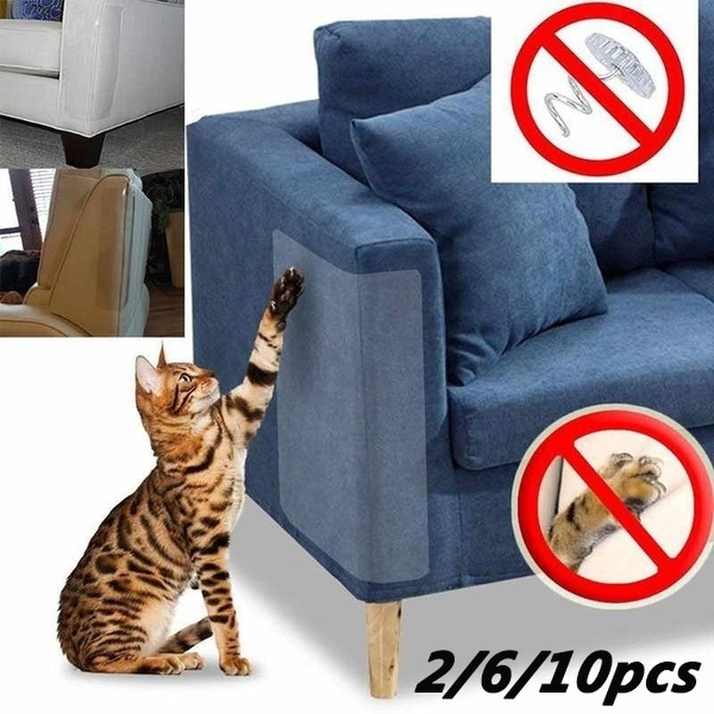 ODOMY Cat Anti-Scratching Protector Sofa Furniture Self-Adhesive Cat Scratching Guard Cat Furniture Sofa Anti-Scratch Sticker for Cat Scratching or Clawing Furniture Protector Animals & Pet Supplies > Pet Supplies > Cat Supplies > Cat Furniture ODOMY 6Pcs/set