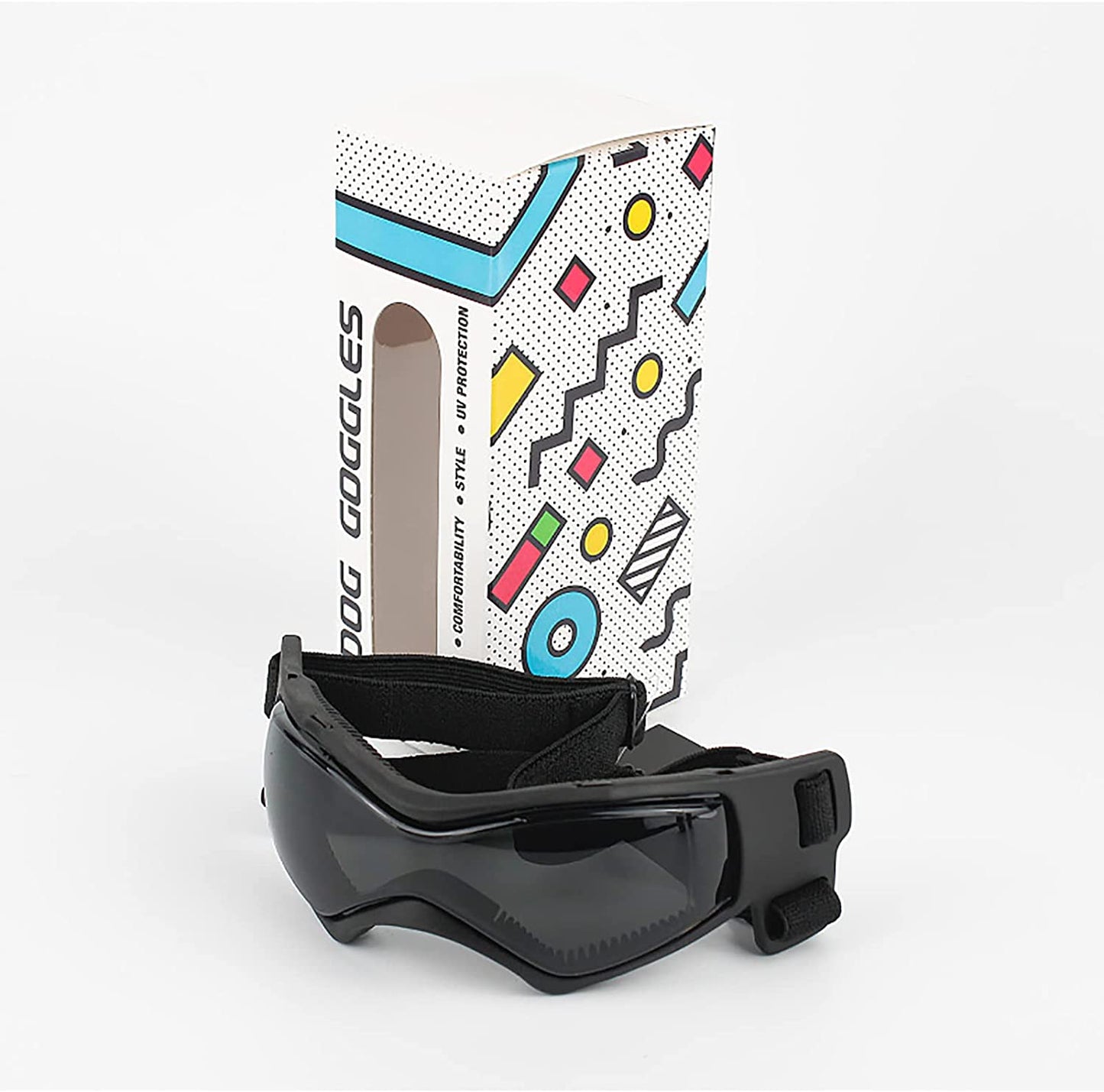 HGKL Dog Sunglasses, for Medium Large Breed Dog Goggles, Soft Frame Eye Protection with Adjustable Straps, UV Protection Wind Protection Fog Protection Red Animals & Pet Supplies > Pet Supplies > Dog Supplies > Dog Apparel HGKL0000833