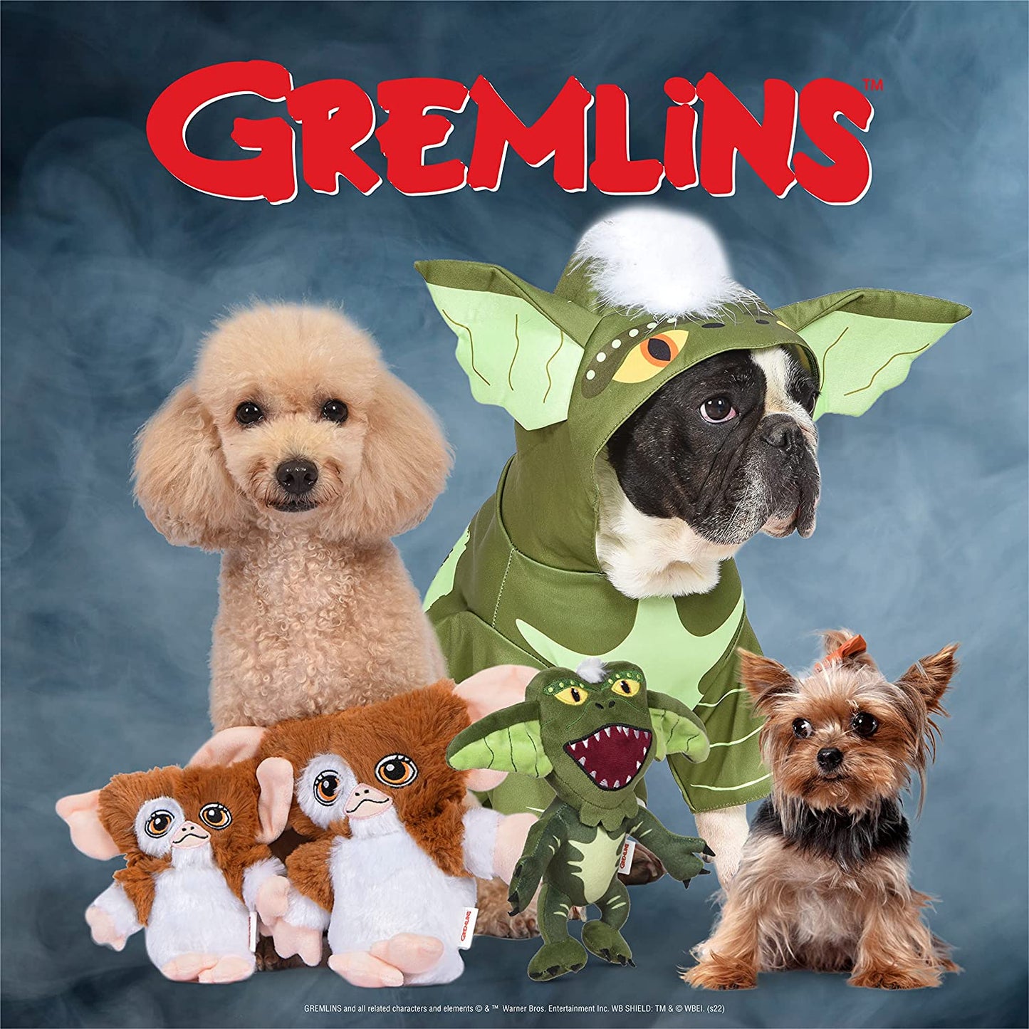 Warner Bros Horror WB: Gremlins Halloween Costume for Dogs with Hood – Size Large | Cute Pet Costumes, Scary Costumes for Dogs| Officially Licensed Gremlins Pet Products, Green (FF23213) Animals & Pet Supplies > Pet Supplies > Dog Supplies > Dog Apparel Fetch for Pets