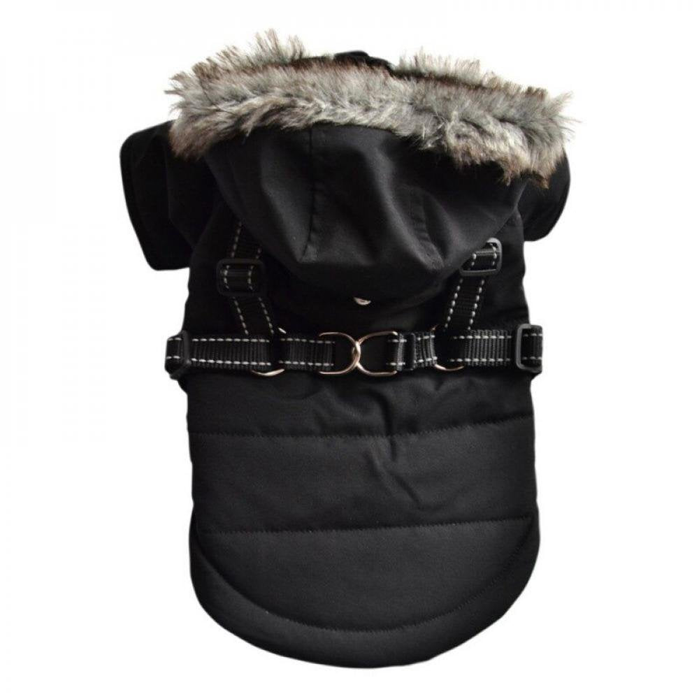 Malisata Warm Dog Clothes Winter Pet Dogs Hooded Jacket Coat Clothing for Small Medium Dogs Pet French Bulldog Apparel Animals & Pet Supplies > Pet Supplies > Dog Supplies > Dog Apparel Malisata XL B