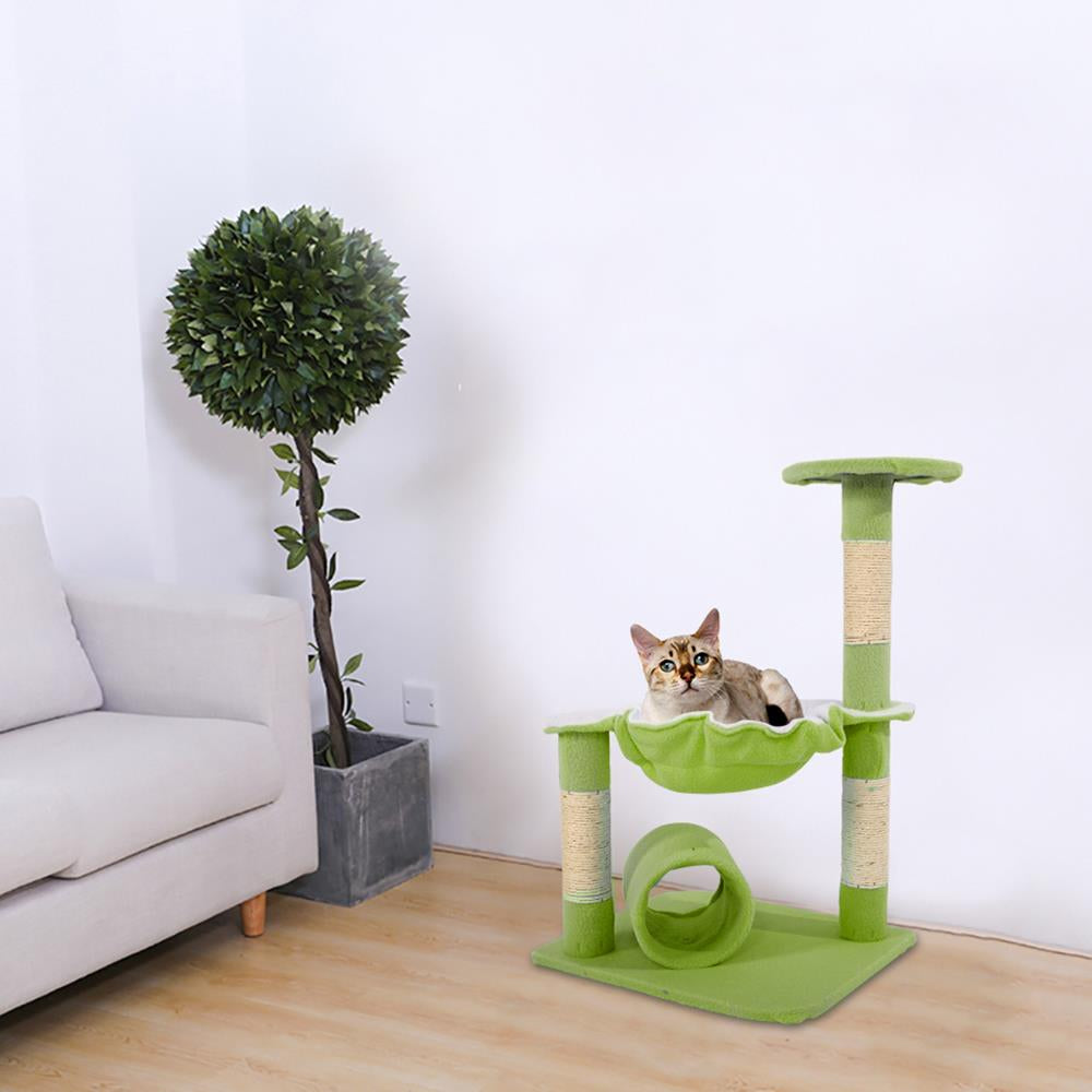 Ktaxon 28" Cat Tree Tower Condo Furniture Kitten Hammock Green Animals & Pet Supplies > Pet Supplies > Cat Supplies > Cat Furniture KOL PET