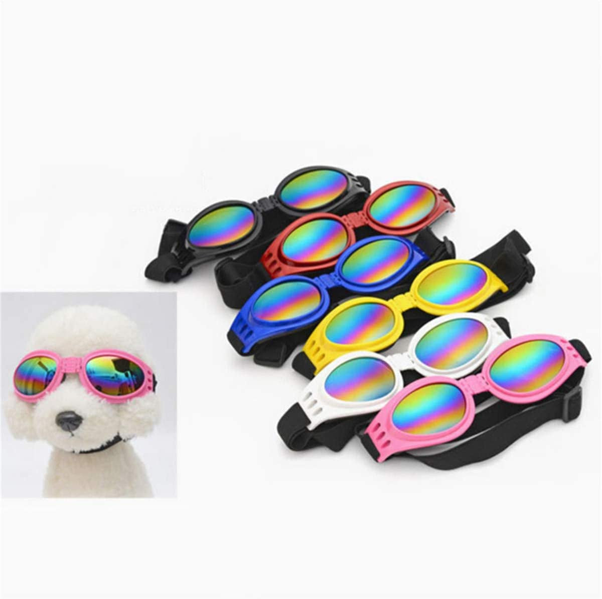 Winwinfly Pet Glasses Dog Sunglasses Dog Glasses Retriever Sunglasses Goggles Big Dog Eye Wear Protection Animals & Pet Supplies > Pet Supplies > Dog Supplies > Dog Apparel Winwinfly