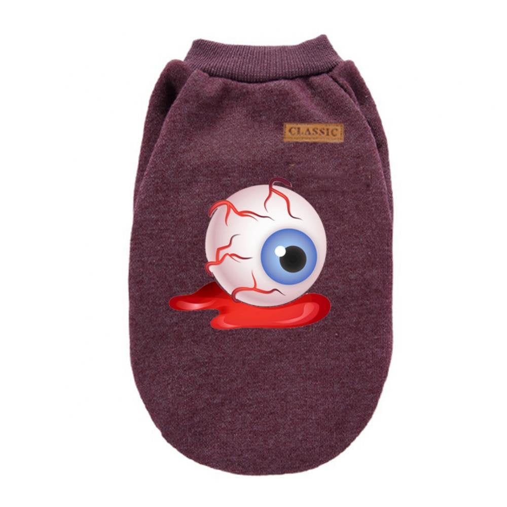 Marinavida Halloween Pet Dog Clothes Puppy Apparel Dog T-Shirts Soft Breathable Small Dog Sweatshirt Outfithalloween Party Costume Decor Animals & Pet Supplies > Pet Supplies > Dog Supplies > Dog Apparel MarinaVida L Brown