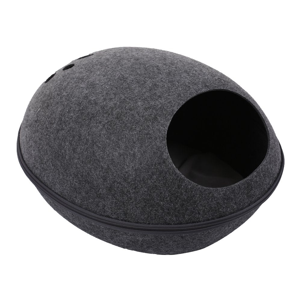 Tickas Cat Cave Large Capacity Cat Beds House for Indoor Cats Kittens Pets Animals & Pet Supplies > Pet Supplies > Cat Supplies > Cat Beds Tickas Gray