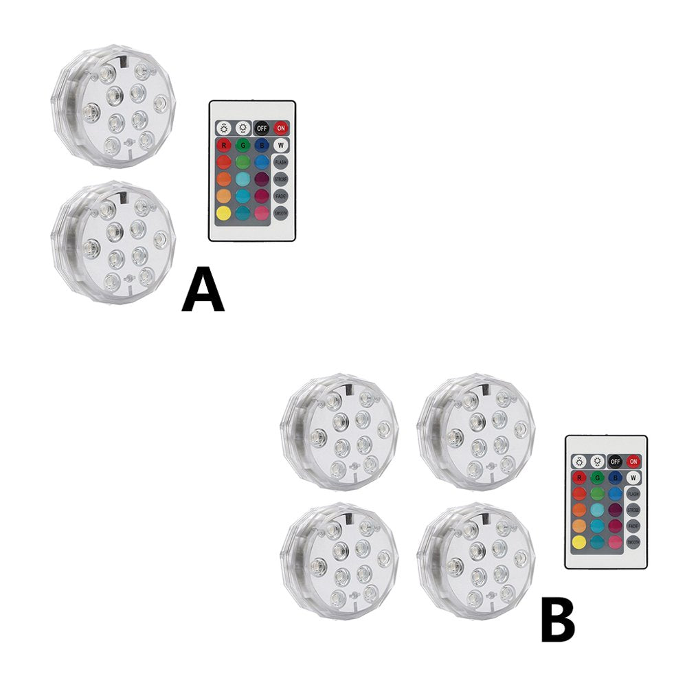 Elenxs Aquarium Light IP67 Waterproof LED RGB Underwater Lamp Remote Control Decoration Night Lamp Animals & Pet Supplies > Pet Supplies > Fish Supplies > Aquarium Lighting Elenxs