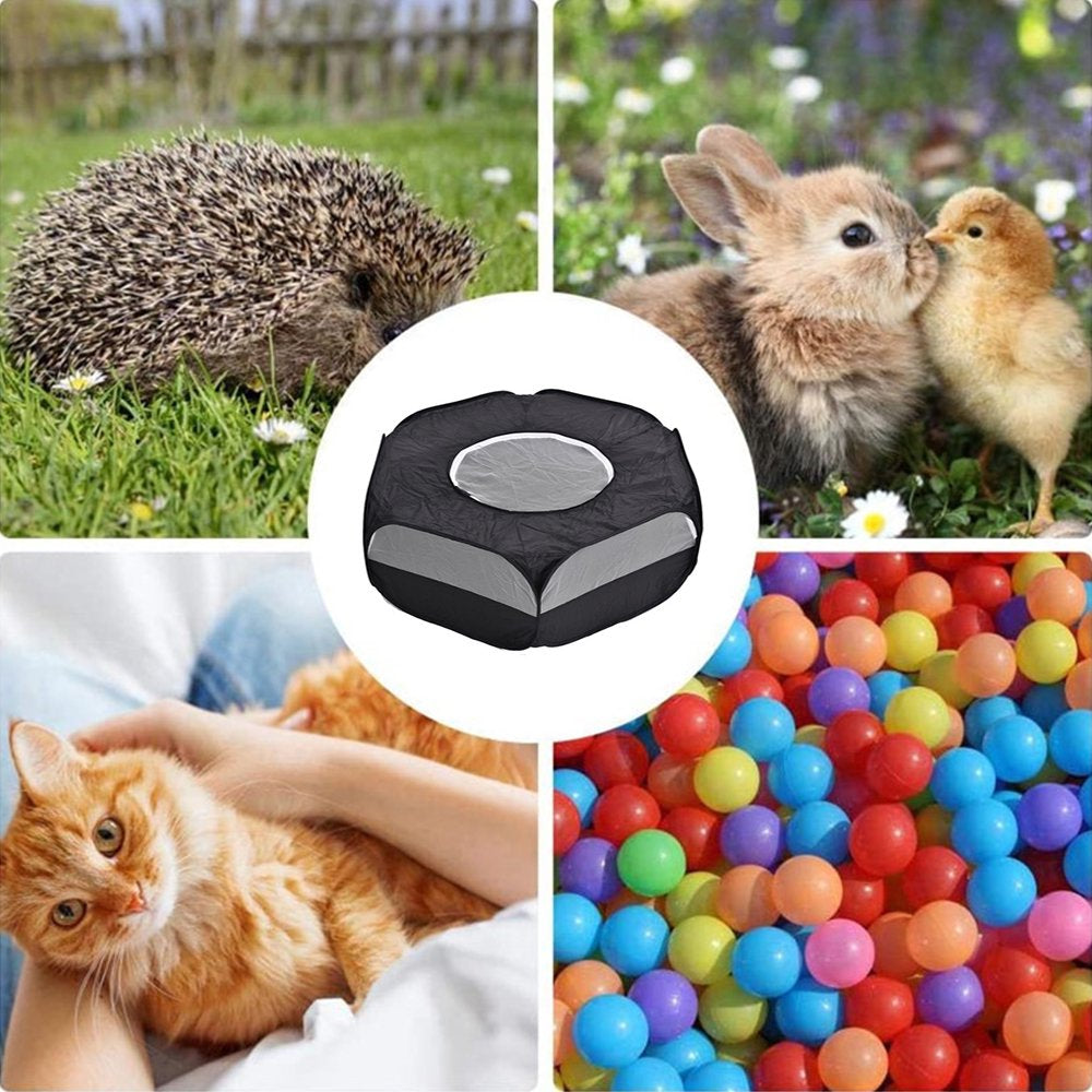 Small Animal Playpen, Waterproof Small Pet Cage Tent Portable Outdoor Exercise Yard Fence with Top Cover anti Escape Yard Fence for Kitten/Cat/Rabbits/Bunny/Hamster/Guinea Pig/Chinchillas Animals & Pet Supplies > Pet Supplies > Dog Supplies > Dog Kennels & Runs Yszodd