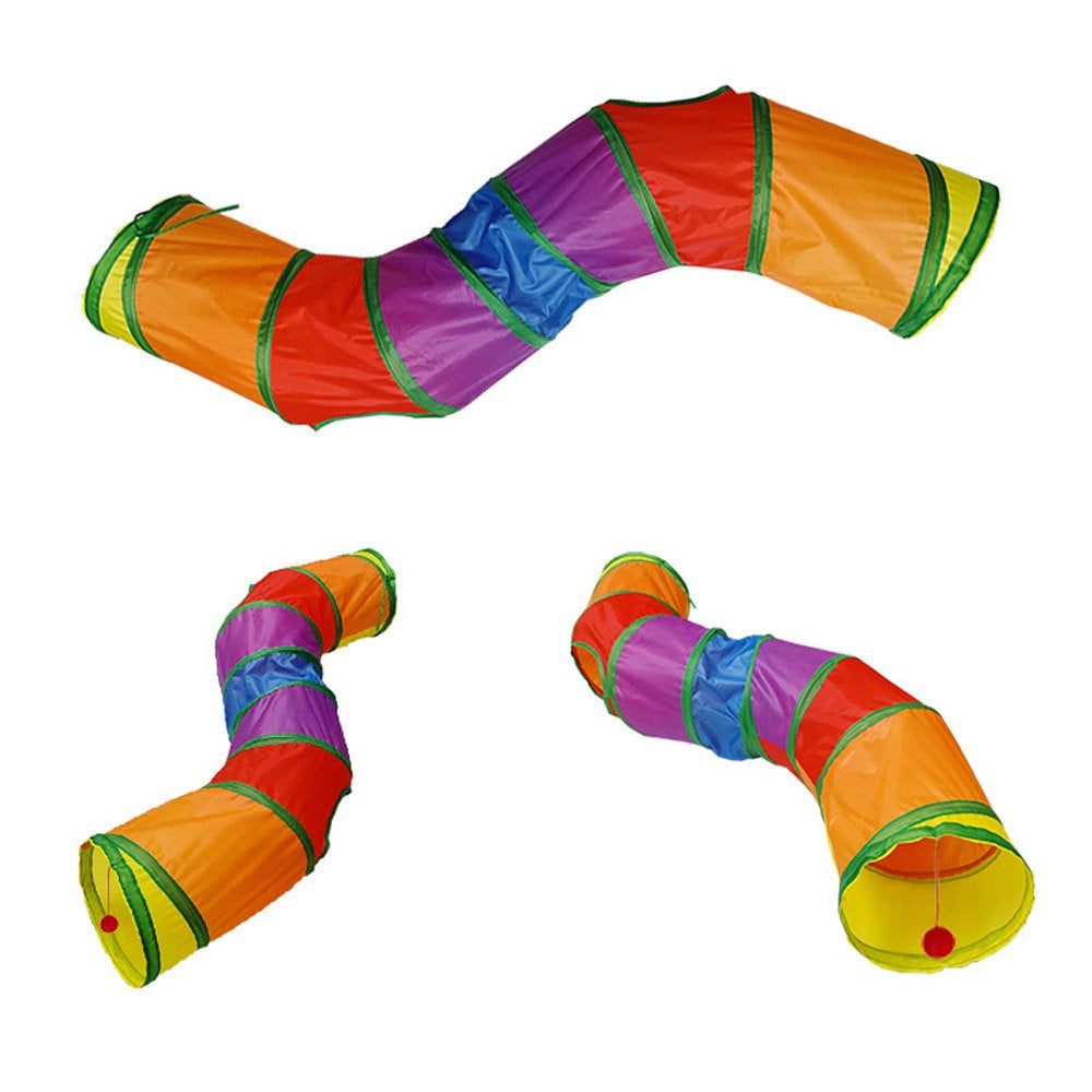 Cat Tunnel Cat Toy for Indoor Cat Interactive Pet Toy Play Foldable Thru Color Animals & Pet Supplies > Pet Supplies > Cat Supplies > Cat Toys Zhoubian
