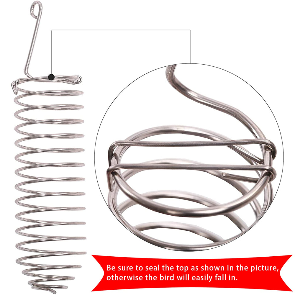 QBLEEV Bird Food Holder, Parrots Foraging Toys for Birdcage, Hanging Stainless Steel Bird Treat Feeders, Bird Food Basket for Fruit Vegetable Grain Wheat,Chew Toys for Conures Parakeets Cockatoos Animals & Pet Supplies > Pet Supplies > Bird Supplies > Bird Toys QBLEEV