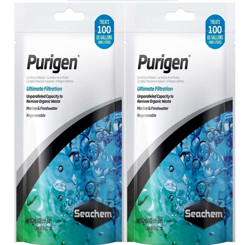 Seachem Purigen Ultimate Filtration 100 Ml. Bag Aquarium Fish Tank Filter Media Animals & Pet Supplies > Pet Supplies > Fish Supplies > Aquarium Filters Seachem