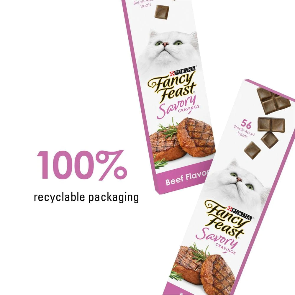 Fancy Feast Limited Ingredient Cat Treats, Savory Cravings Beef Flavor, 1 Oz. Box Animals & Pet Supplies > Pet Supplies > Cat Supplies > Cat Treats Nestlé Purina PetCare Company