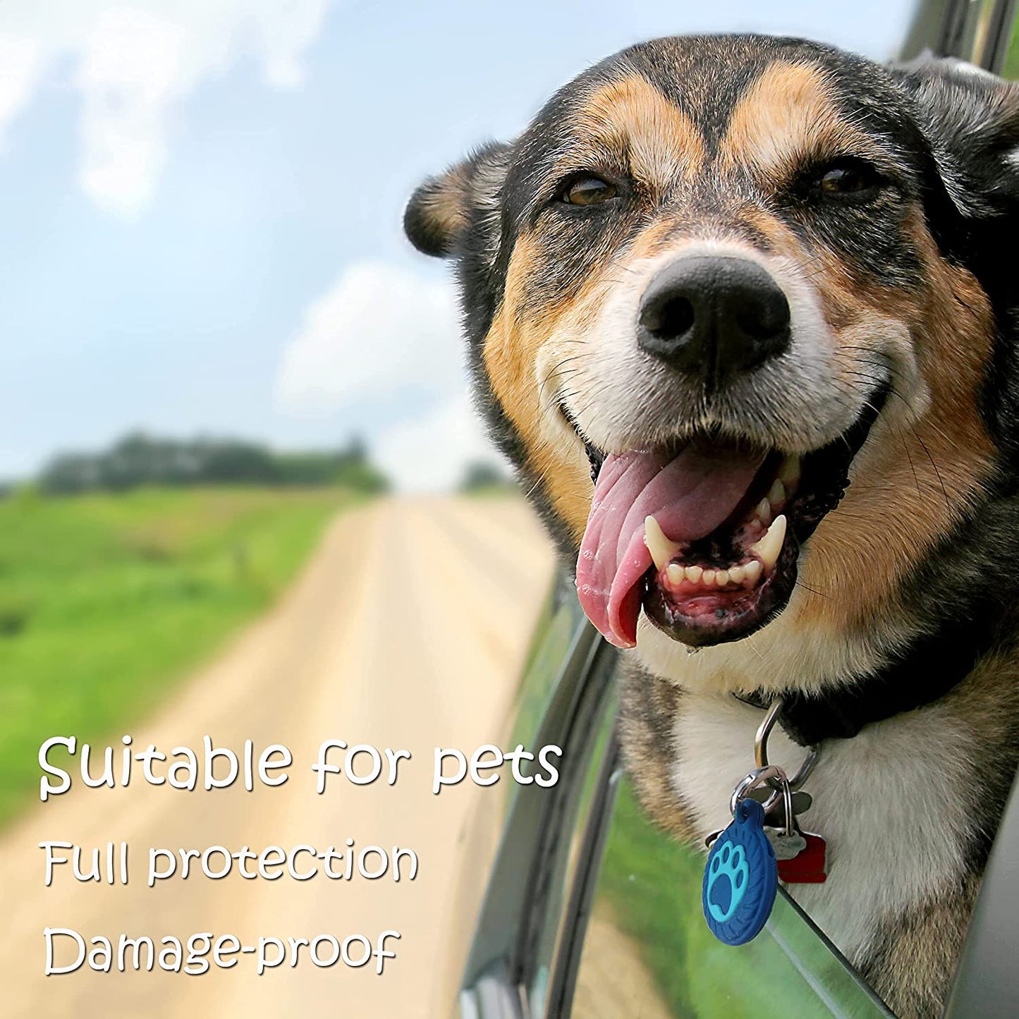 Owxix Apple Airtag Cases Airtag Keychain Holder for Dog/Cat ,Anti-Scratch Skin Cover&Water Resistant Silicone Protective Case for Airtag GPS Tracking with Keychain(2 Pack) Electronics > GPS Accessories > GPS Cases OwXiX