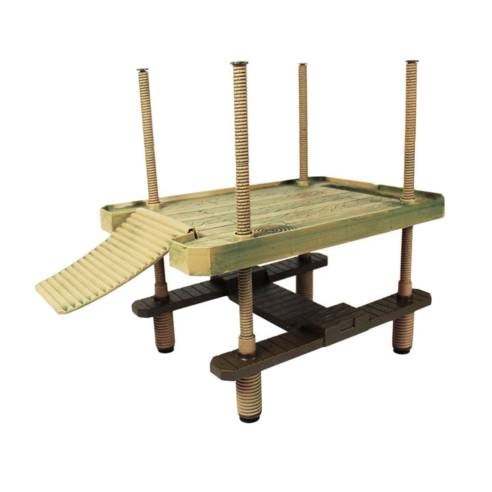 Multi Functional Reptile Drying Back Platform Climbing Perch Habitat Island Amphibians Basking Platform Animals & Pet Supplies > Pet Supplies > Small Animal Supplies > Small Animal Habitat Accessories Cusimax L