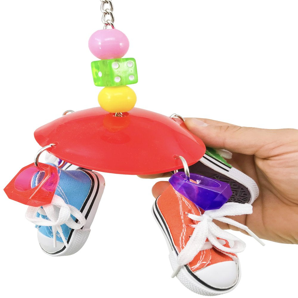 Bonka Bird Toys 1886 Disk Sneaker Bird Toy. Animals & Pet Supplies > Pet Supplies > Bird Supplies > Bird Gyms & Playstands Bonka Bird Toys