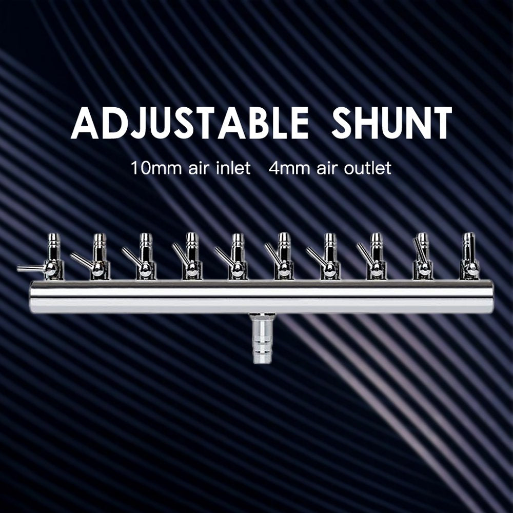 Aquarium Fish Ank Air Air Valve, Easy to Use and Install,Convenient and Durable. , 12 Way Animals & Pet Supplies > Pet Supplies > Fish Supplies > Aquarium & Pond Tubing FITYLE 10 Way