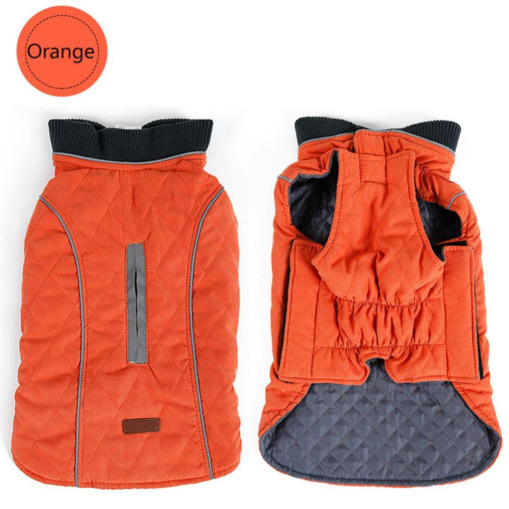 Dog Cold Weather Vest Waterproof Windproof Reversible Dog Apparel Winter Coat Warm Dog Outfits for Small Dogs Animals & Pet Supplies > Pet Supplies > Dog Supplies > Dog Apparel Ardorlove XL Orange