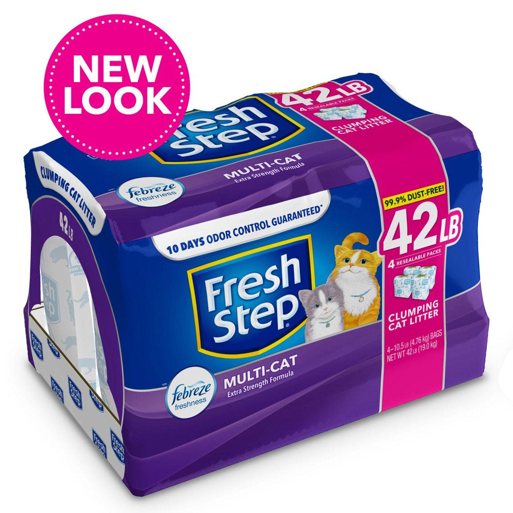 Fresh Step Multi-Cat Scented Litter with the Power of Febreze, Clumping Cat Litter (42 Lbs.) Animals & Pet Supplies > Pet Supplies > Cat Supplies > Cat Litter Blue Buffalo