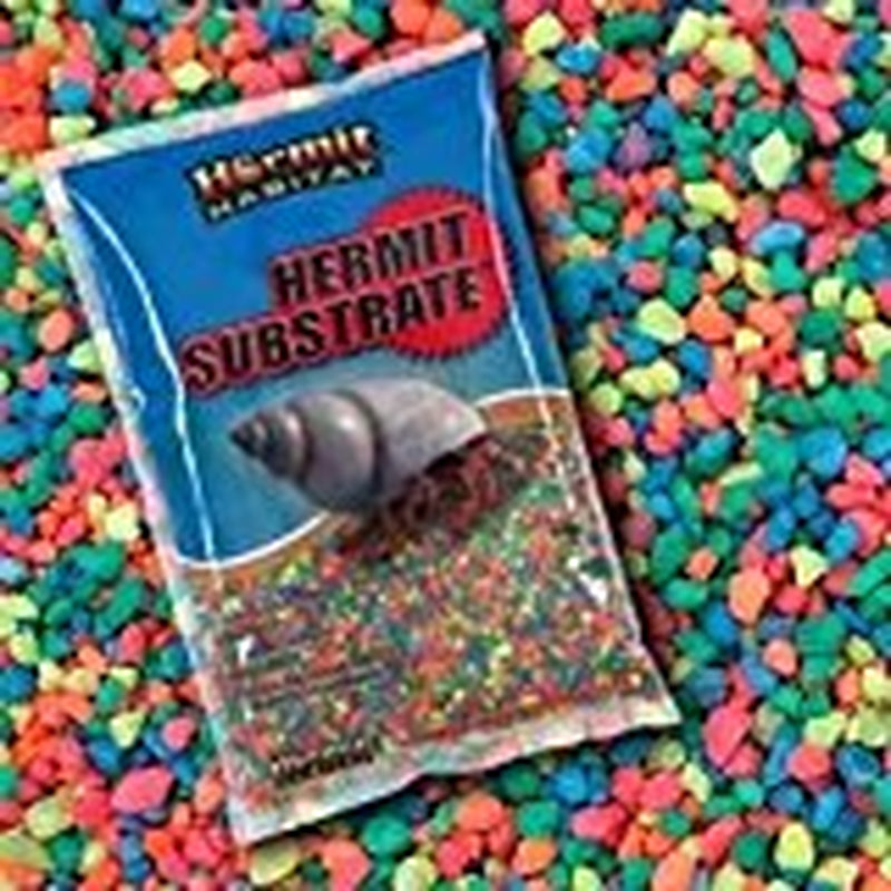 Hermit Habitat Terrarium Substrates 2-Pound Neon Rainbow (Pack of 1) Animals & Pet Supplies > Pet Supplies > Fish Supplies > Aquarium Gravel & Substrates Hermit Habitat