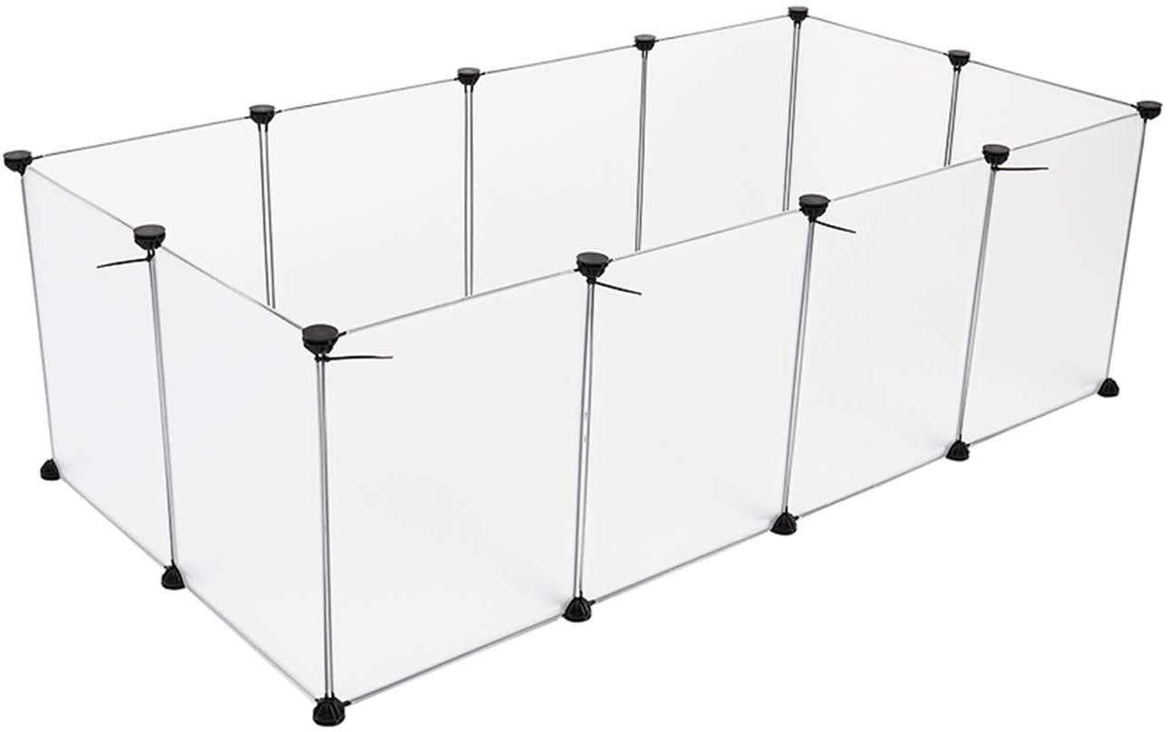 Pet Playpen, Small Animal Cage Indoor Portable Metal Wire Yd Fence for Small Animals, Guinea Pigs, Rabbits Kennel Crate Fence Tent Animals & Pet Supplies > Pet Supplies > Dog Supplies > Dog Kennels & Runs Cat Toy