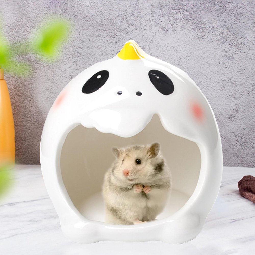 Hamster Houses,Ceramic Hamster Hideout Cool Hamster Cages,Small Hamster House Small Animal Houses Habitats,Hamster Houses and Hideouts Dwarf Hamster Cage,Hamster House for Ceramic Animals & Pet Supplies > Pet Supplies > Small Animal Supplies > Small Animal Habitats & Cages perfk
