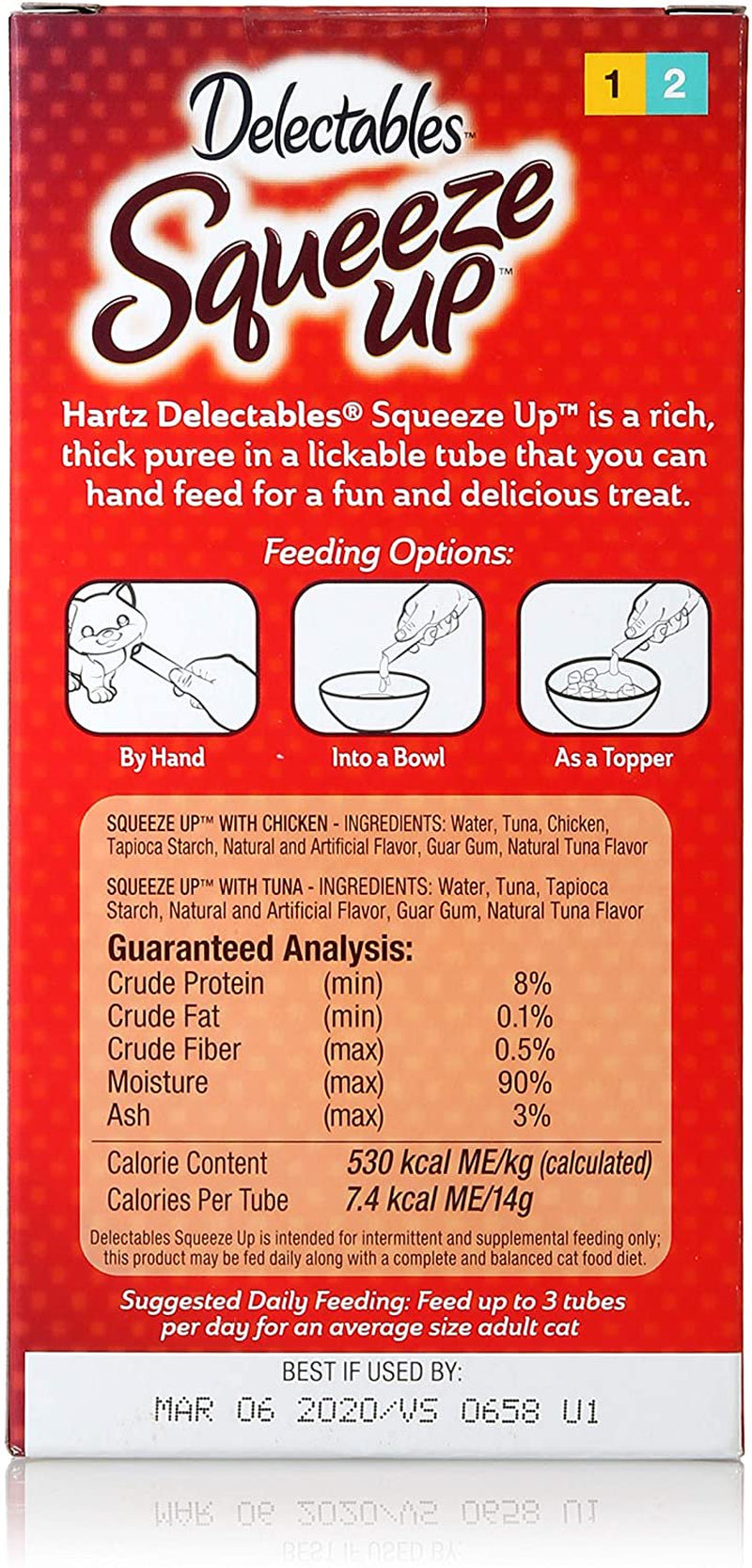 Delectables Squeeze up Lickable Wet Cat Treats Variety Pack, 10Count Animals & Pet Supplies > Pet Supplies > Cat Supplies > Cat Treats Delectables