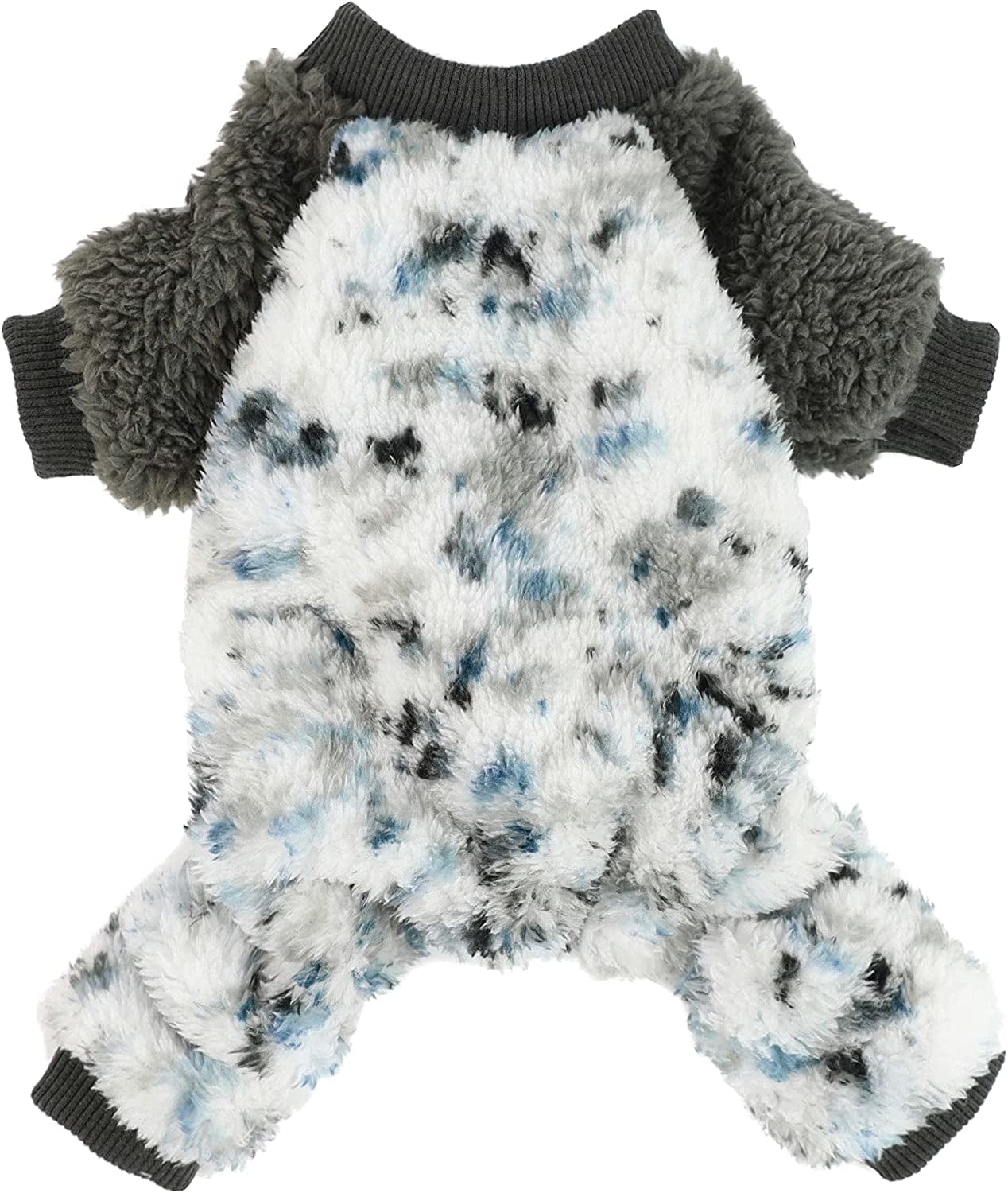 Fitwarm Argyle Thermal Dog Pajamas Fuzzy Velvet Doggie Coat Puppy Winter Onesies Doggy Soft PJS Pet Cold Weather Clothes Cat Apparel White Medium Animals & Pet Supplies > Pet Supplies > Dog Supplies > Dog Apparel Fitwarm Blue XL
