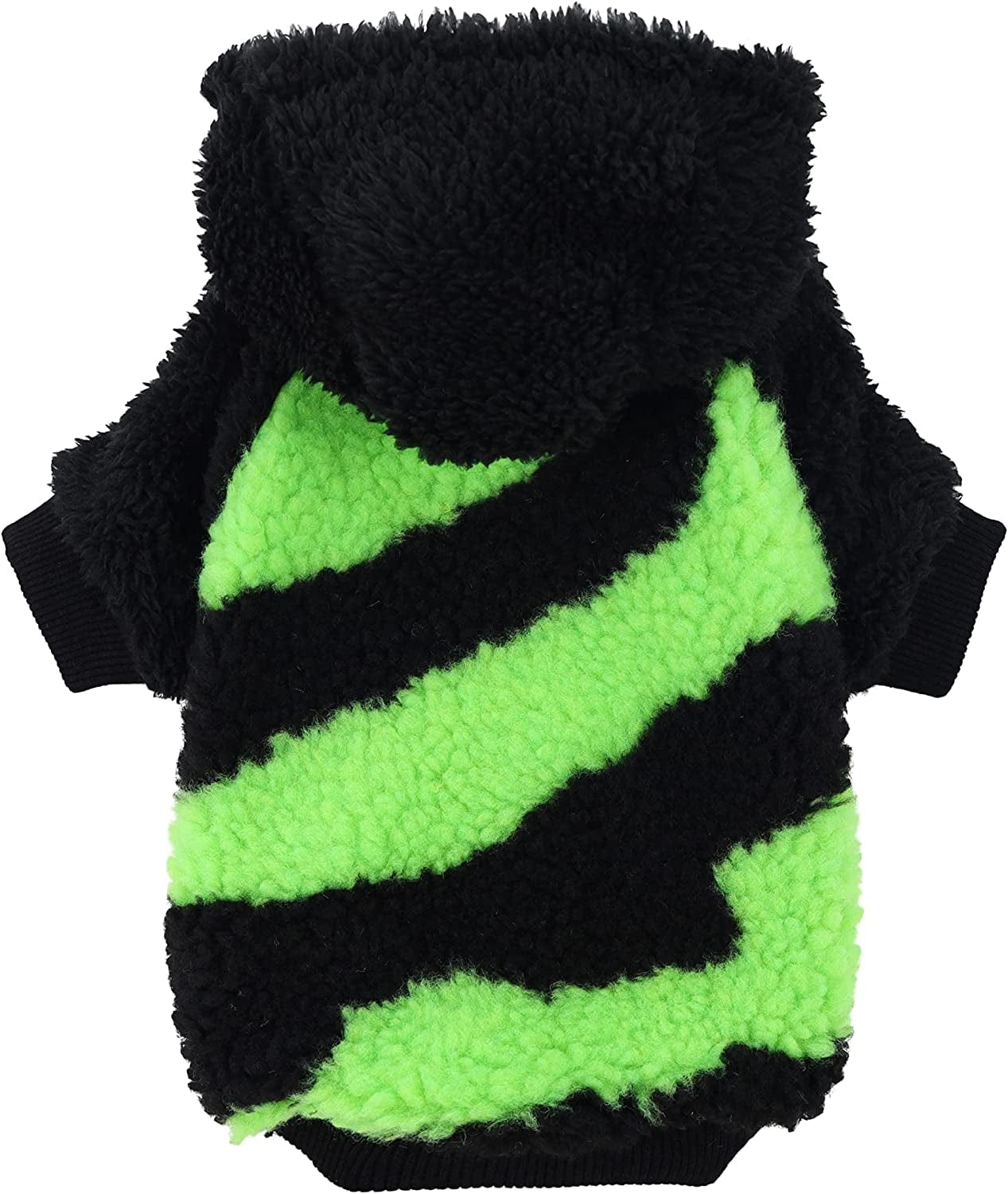 Fitwarm Camo Fuzzy Thick Sherpa Dog Winter Clothes Dog Hoodie Thermal Coat Doggie Jacket Puppy Outfit Cat Sweatshirt Apparel Black Medium Animals & Pet Supplies > Pet Supplies > Dog Supplies > Dog Apparel Fitwarm Green XS