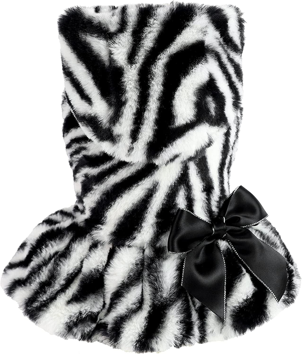 Fitwarm Fluffy Faux Fur Leopard Dog Coats Pet Jackets Cat Winter Clothes Hoodies Pink Large Animals & Pet Supplies > Pet Supplies > Dog Supplies > Dog Apparel Fitwarm White L