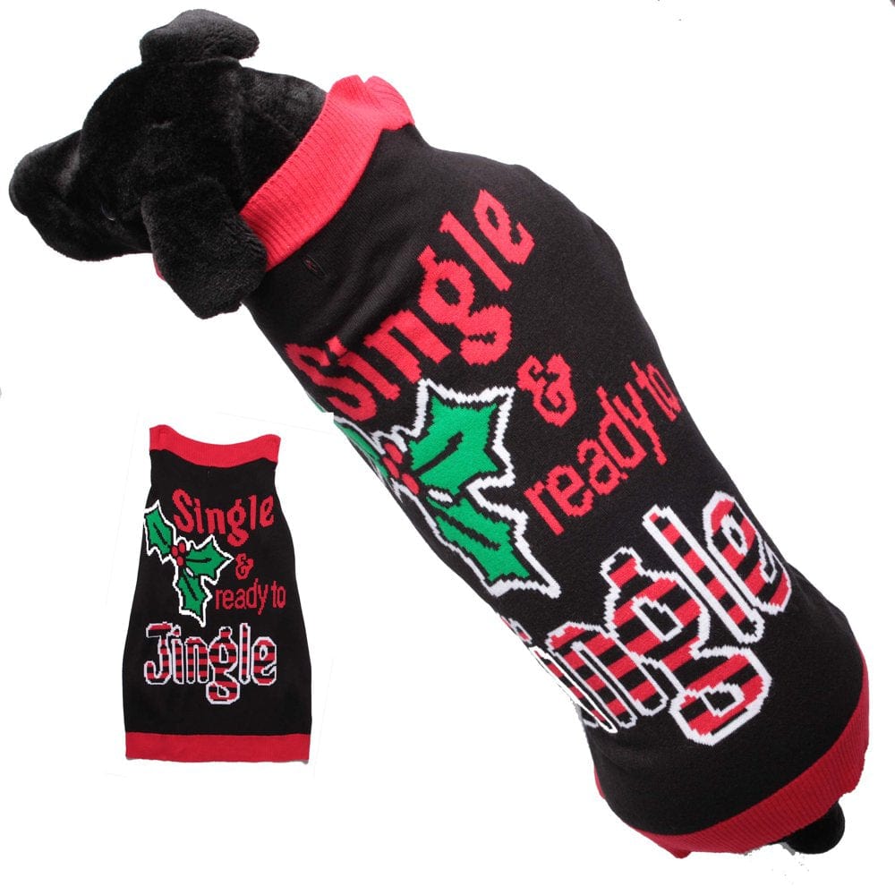 #Followme Dog Sweaters Clothes for Dogs 6834-327-XXXL (Bite Me, Dog Large) Animals & Pet Supplies > Pet Supplies > Dog Supplies > Dog Apparel Just Love Fashion Dog Small Black - Single Ready to Jingle