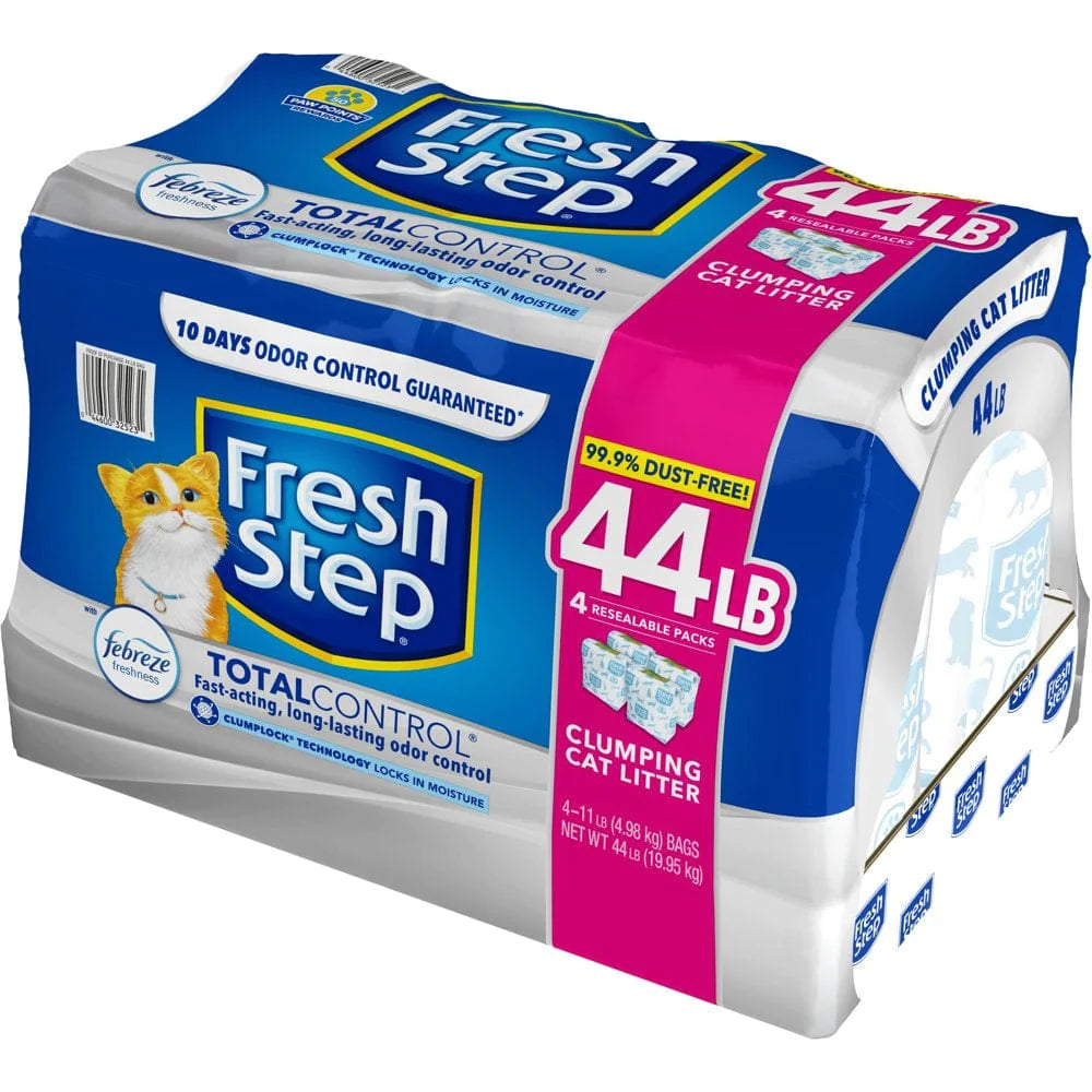 Fresh Step Total Control Scented Litter with the Power of Febreze, Clumping Cat Litter, 44 Pounds Animals & Pet Supplies > Pet Supplies > Cat Supplies > Cat Litter FRESH STEP