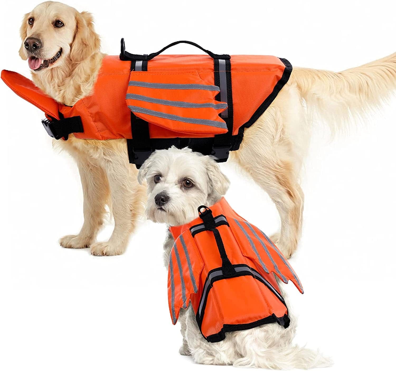 Dog Life Jacket Adjustable Lifesaver Vest Preserver with Rescue Handle –  KOL PET