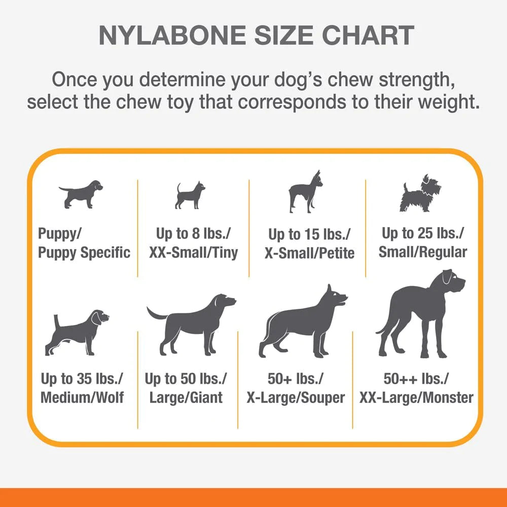 Nylabone Just for Puppies Double Action Bone Puppy Dog Teething Chew Toy Bacon Flavor Small/Regular - up to 25 Lbs. Animals & Pet Supplies > Pet Supplies > Dog Supplies > Dog Toys Central Garden and Pet