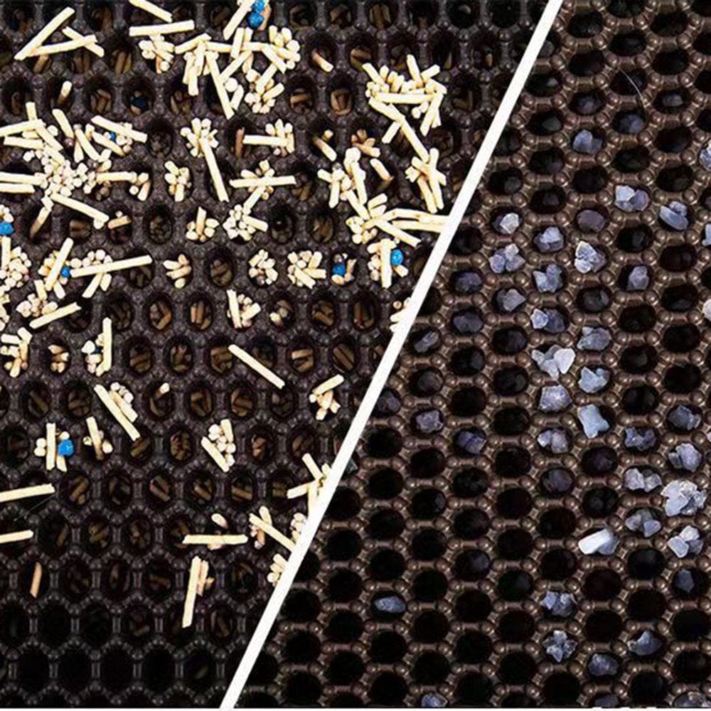 Oenbopo Cat Litter Mat, Litter Box Mat,Honeycomb Double Layer Trapping Litter Mat Design,Waterproof Urine Proof Kitty Litter Mat,Easy Clean 15.7*23.6"" Animals & Pet Supplies > Pet Supplies > Cat Supplies > Cat Litter Box Mats Oenbopo