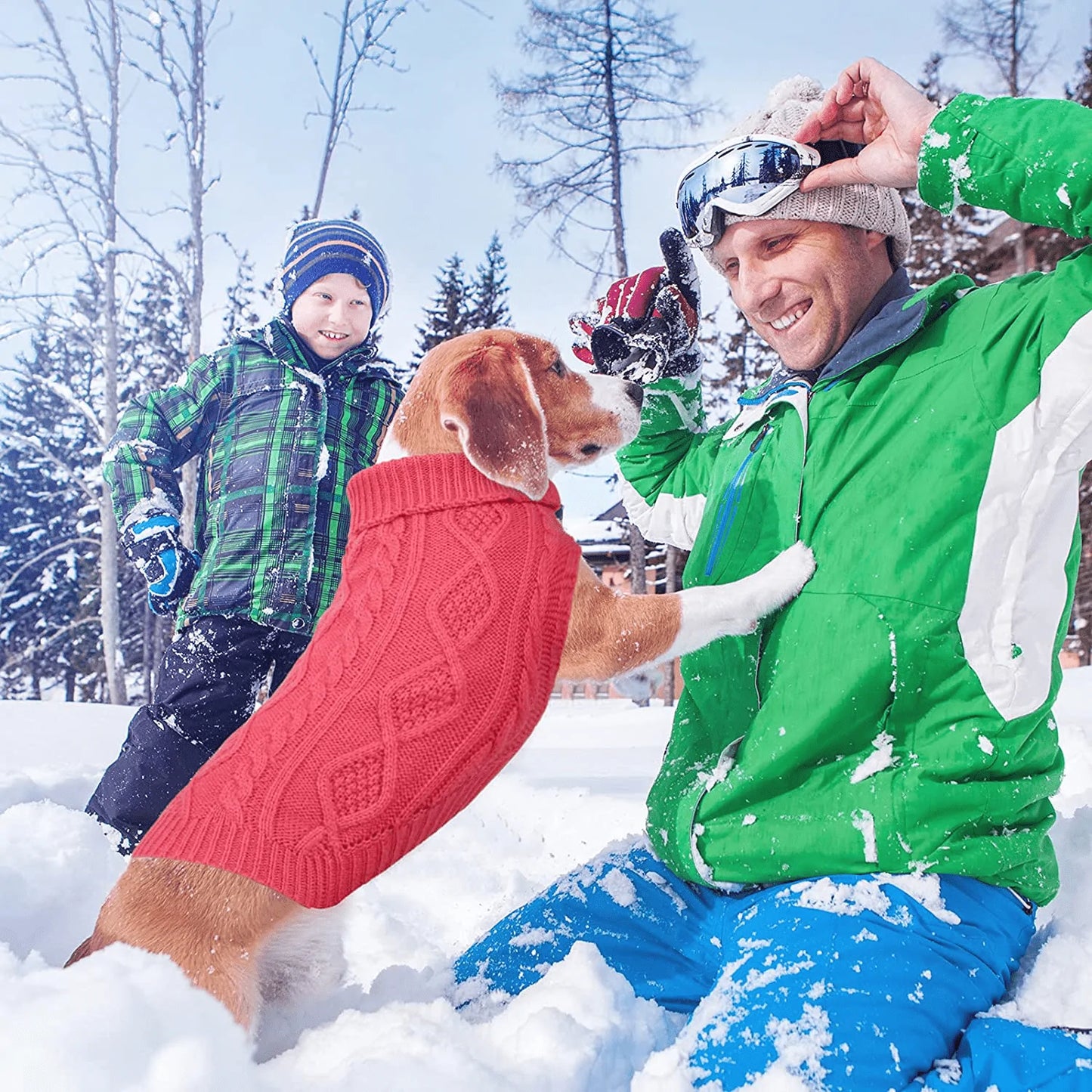 Pedgot Dog Sweater Turtleneck Knitted Dog Sweater Dog Jumper Coat Warm Pet Winter Clothes Classic Cable Knit Sweater for Dogs Cats in Cold Season Animals & Pet Supplies > Pet Supplies > Dog Supplies > Dog Apparel Pedgot