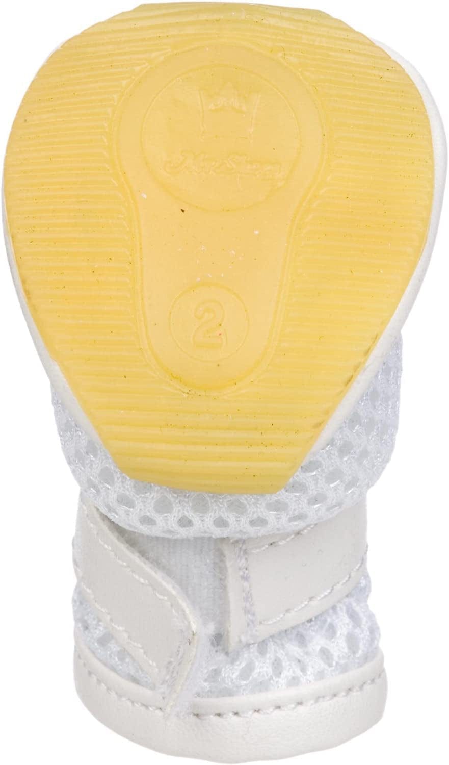 PET LIFE 'Air-Mesh' Flexible Lightweight Sporty Fashion Breathable Pet Dog Shoes Sneakers Booties Boots W/ Rubberized Grips, Small, White & Red Animals & Pet Supplies > Pet Supplies > Dog Supplies > Dog Apparel Pet Life, LLC.