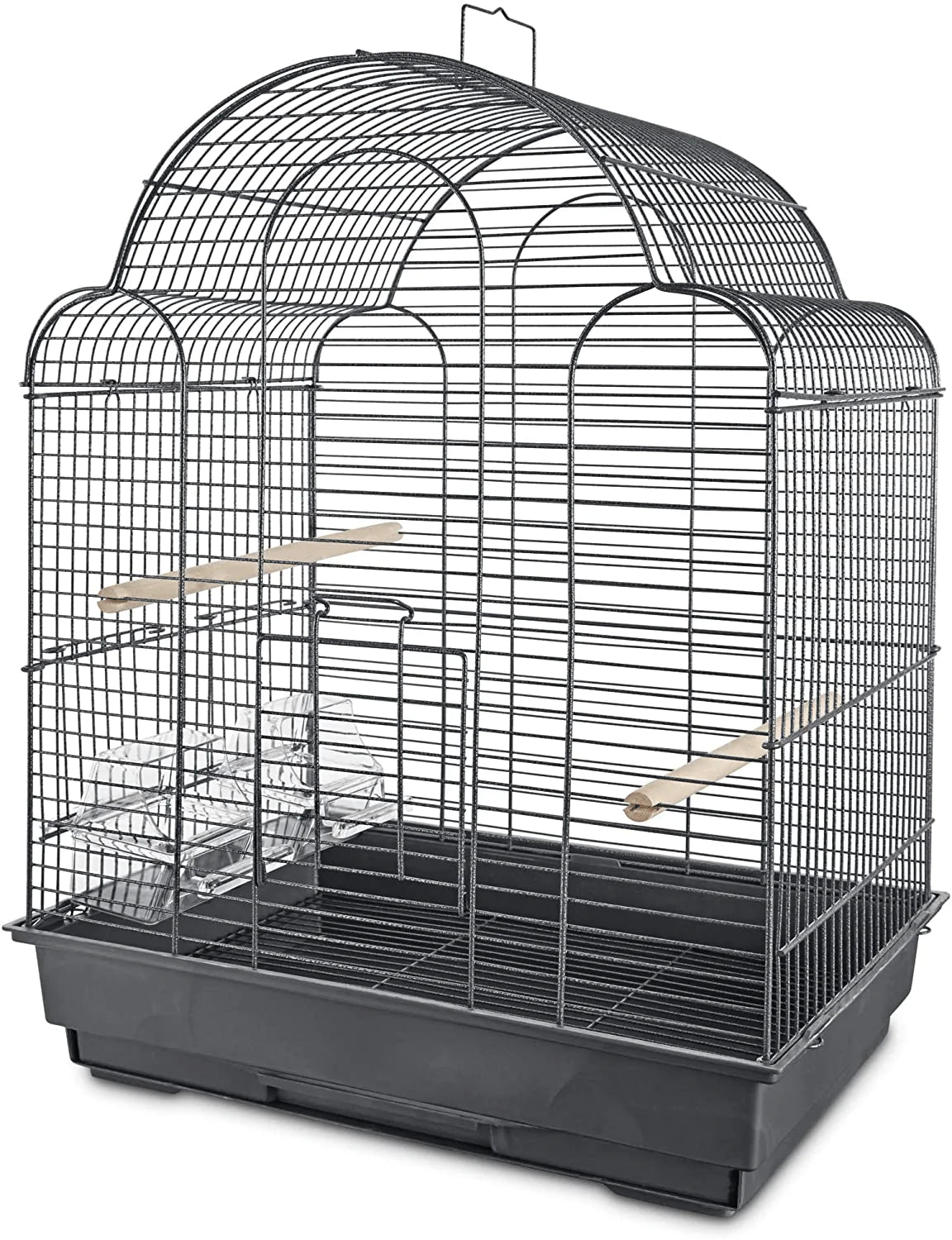Petco Brand - You & Me Parakeet Scallop Top Cage, 16.5 In, Grey Animals & Pet Supplies > Pet Supplies > Bird Supplies > Bird Cages & Stands You&Me