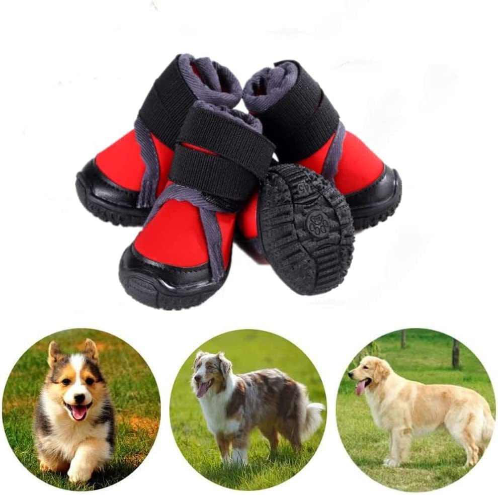 Petilleur waterproof dog shoes Clearance