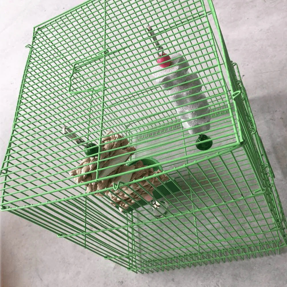 PINVNBY Parrot Toys Chewing Bird Toy Cuttlebone Beak Grinding Stone Cage Hanging Toys with Bell for African Greys Amazon Conure Eclectus Budgies Parakeet Cockatiel Hamster Chinchilla Rabbit, 2 Pack Animals & Pet Supplies > Pet Supplies > Bird Supplies > Bird Toys PIVBY