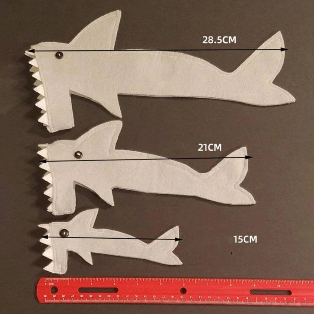 Popvcly Bearded Dragon Shark Outfit Lizard Reptile Shark Costume Handmade Felt Bearded Dragon Harness for Chameleon Gecko Anole Iguana Amphibians, Gray, L Animals & Pet Supplies > Pet Supplies > Dog Supplies > Dog Apparel Popvcly