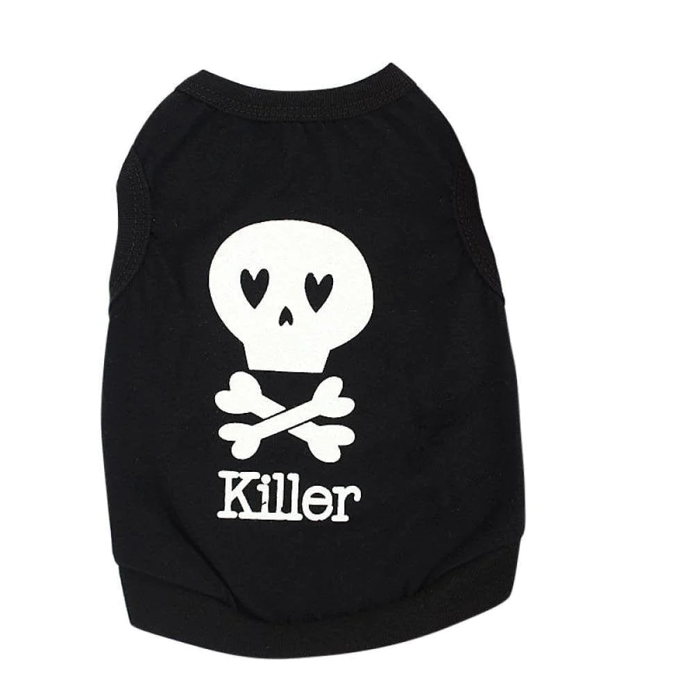 Promotion Clearance!Summer Pets Puppy Small Dog Cat Pet Clothes Tank Vest T Shirt Apparel Costumes Animals & Pet Supplies > Pet Supplies > Cat Supplies > Cat Apparel EleaEleanor L Black