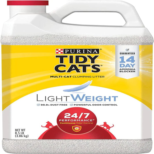 Purina Tidy Cats Light Weight, Low Dust, Clumping Cat Litter, Lightweight 24/7 Performance Multi Cat Litter - (2) 8.5 Lb. Jugs Animals & Pet Supplies > Pet Supplies > Cat Supplies > Cat Litter Tidy Cats   